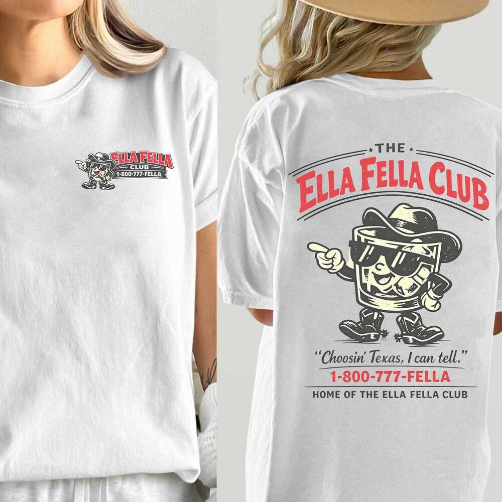Ella Langley White 2 Sided Unisex Shirt